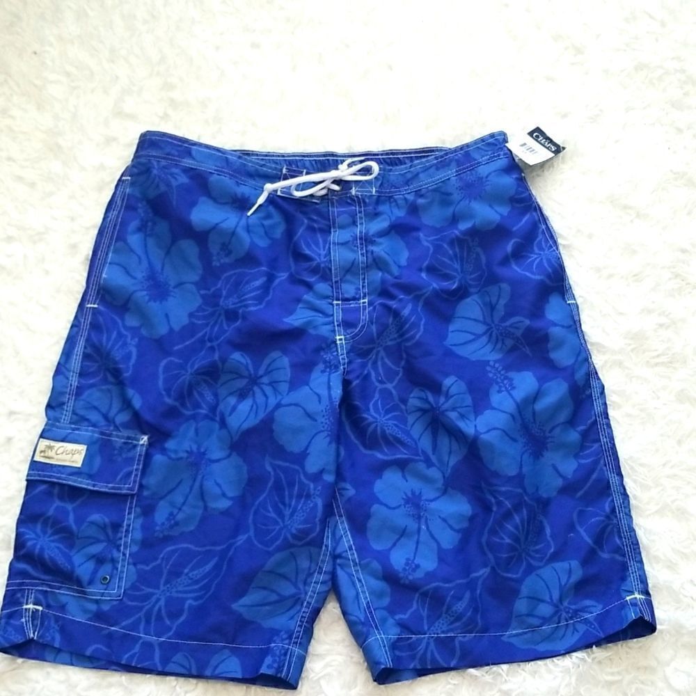 NWT CHAPS Mens SwimShorts Sz LT